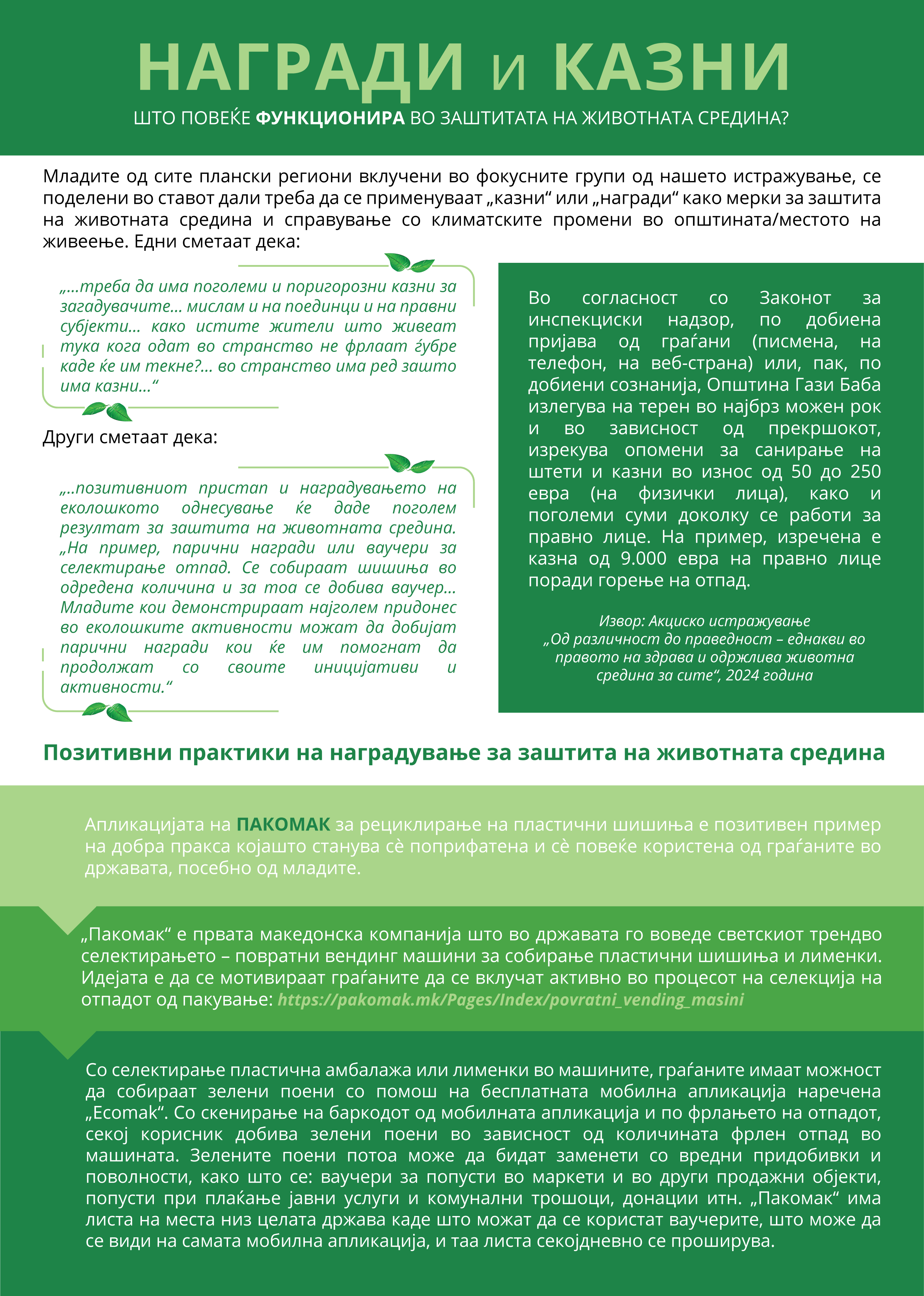 Награди или казни? Што навистина функционира во заштитата на животната средина