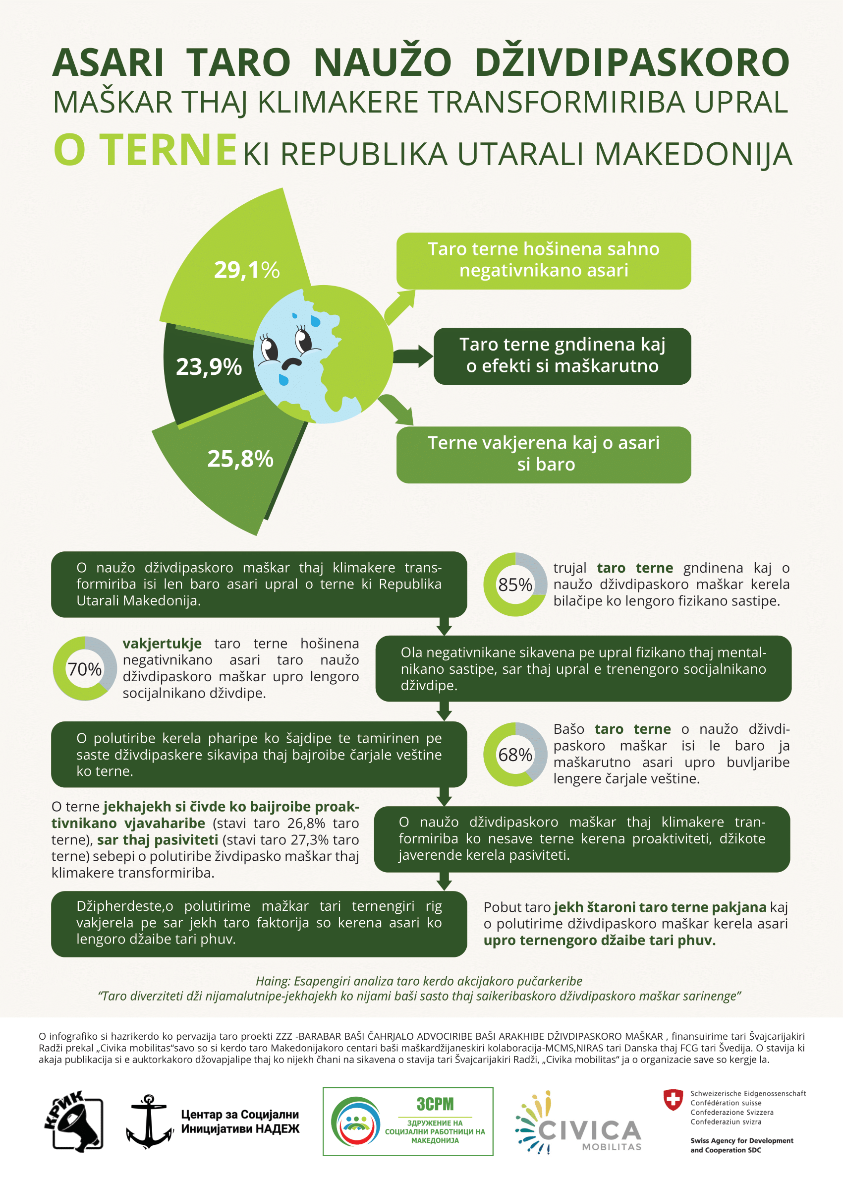 Инфографиците од анализата „Од различност до праведност“ сега достапни и на ромски јазик