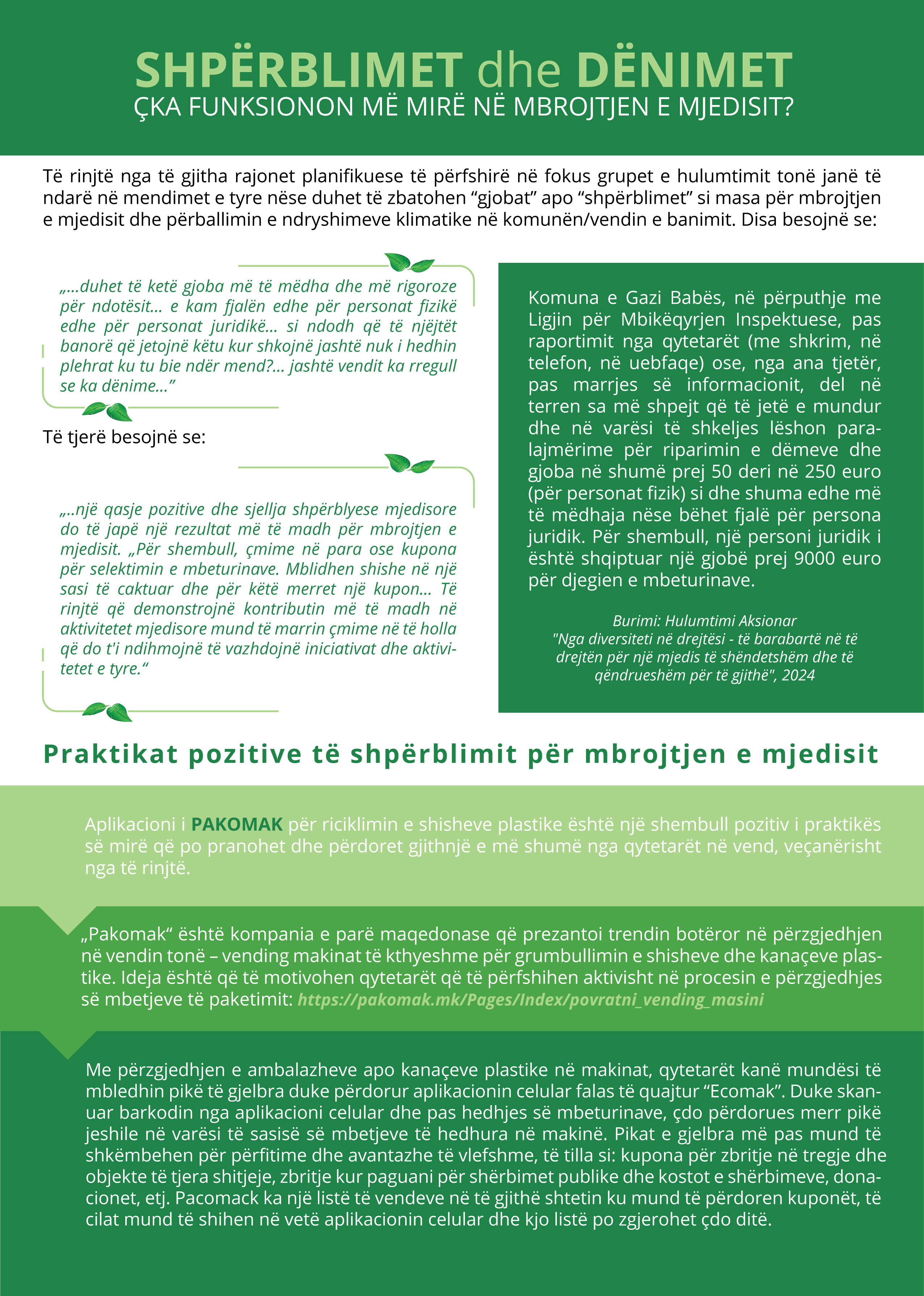 Shpërblime apo ndëshkime? Çfarë funksionon vërtet në mbrojtjen e mjedisit