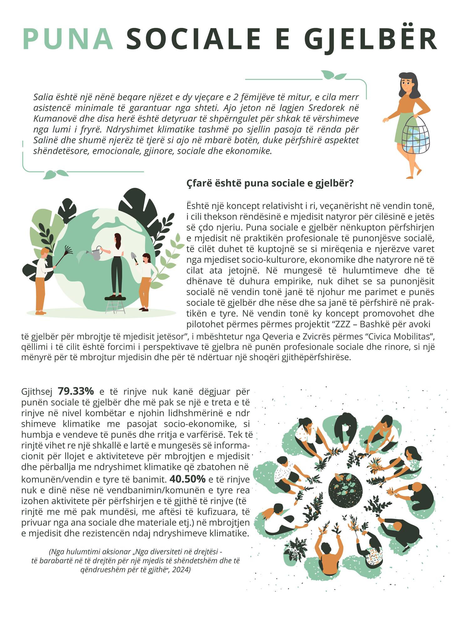 Puna sociale e gjelbër: një qasje e re për përballimin e sfidave klimatike dhe sociale