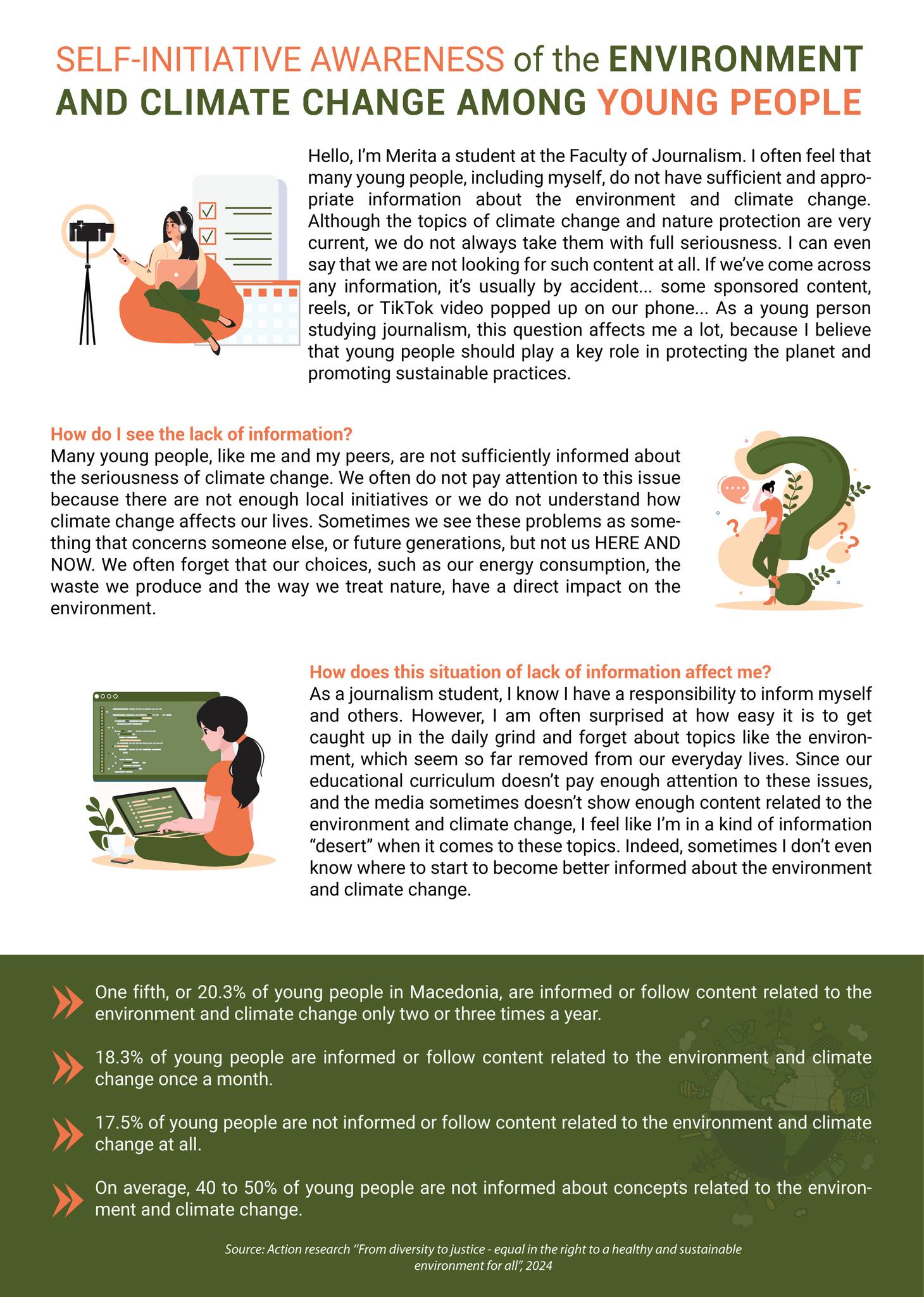 Self-Initiated Awareness of Environmental and Climate Issues Among Young People